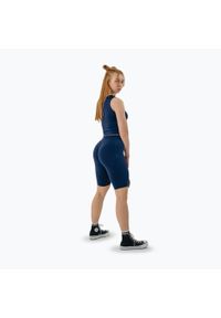 Top treningowy damski NEBBIA Snatched. Kolor: niebieski. Sport: fitness