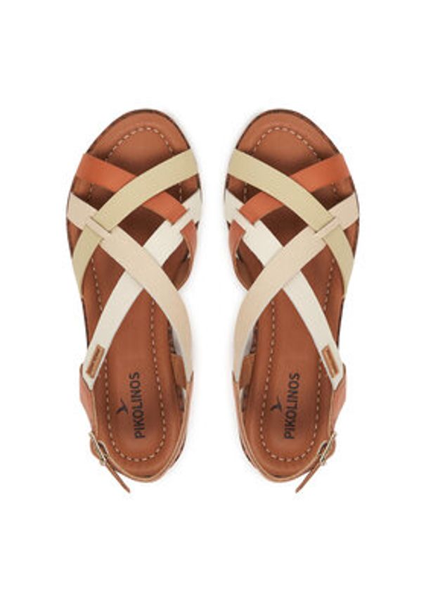 Pikolinos Sandały Algar W0X-0556C7 Pomarańczowy. Kolor: pomarańczowy. Materiał: skóra