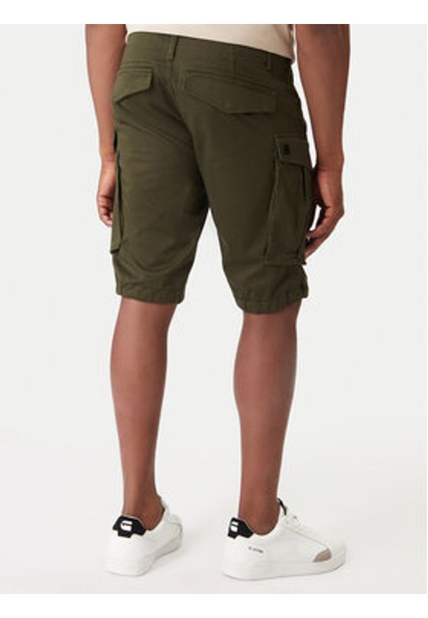 G-Star RAW - G-Star Raw Szorty materiałowe Rovic Zip D26214-5126 6059 Khaki Relaxed Fit. Kolor: brązowy. Materiał: bawełna