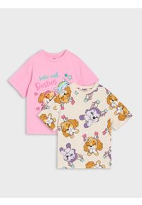 Sinsay - Koszulki 2 pack PAW Patrol - różowy. Kolor: różowy