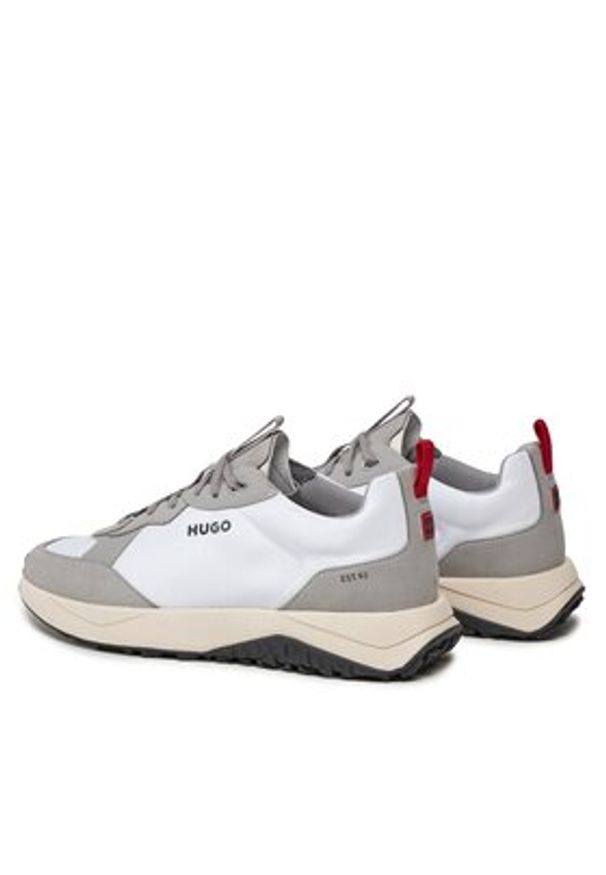 Hugo Sneakersy Kane 50504379 10253138 01 Biały. Kolor: biały. Materiał: skóra