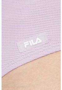 Fila jednoczęściowy strój kąpielowy Sucure kolor fioletowy miękka miseczka. Kolor: fioletowy. Materiał: skóra, materiał #4