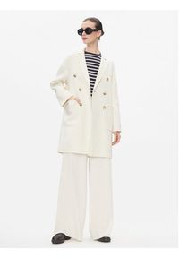 MAX&Co. Płaszcz wełniany Riccardo Biały Regular Fit. Kolor: biały. Materiał: wełna #4