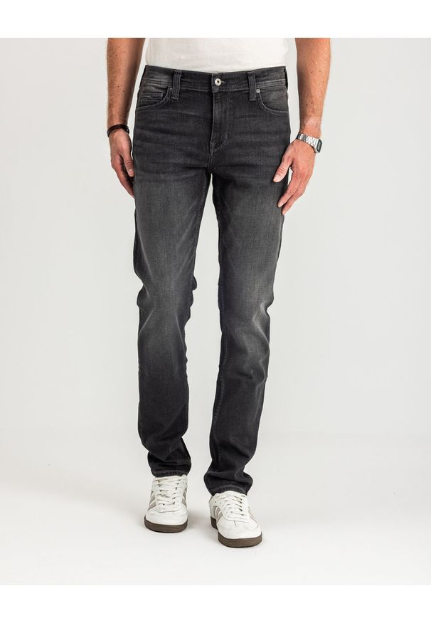 Spodnie Męskie Jeansowe Mustang Vegas Slim Denim Black 1015044 4000 883, W36 L32. Długość: długie. Styl: elegancki