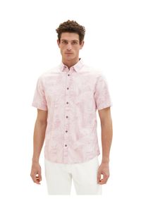 Tom Tailor Koszula 1036222 Różowy Regular Fit. Kolor: różowy. Materiał: bawełna