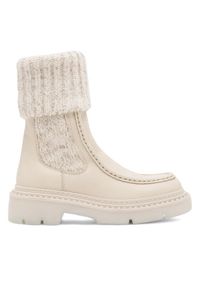 Badura Botki OVAR-23AW111 Beżowy. Kolor: beżowy. Materiał: skóra #1