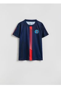 Reserved - T-shirt Paris Saint-Germain - granatowy. Kolor: niebieski. Materiał: dzianina #1
