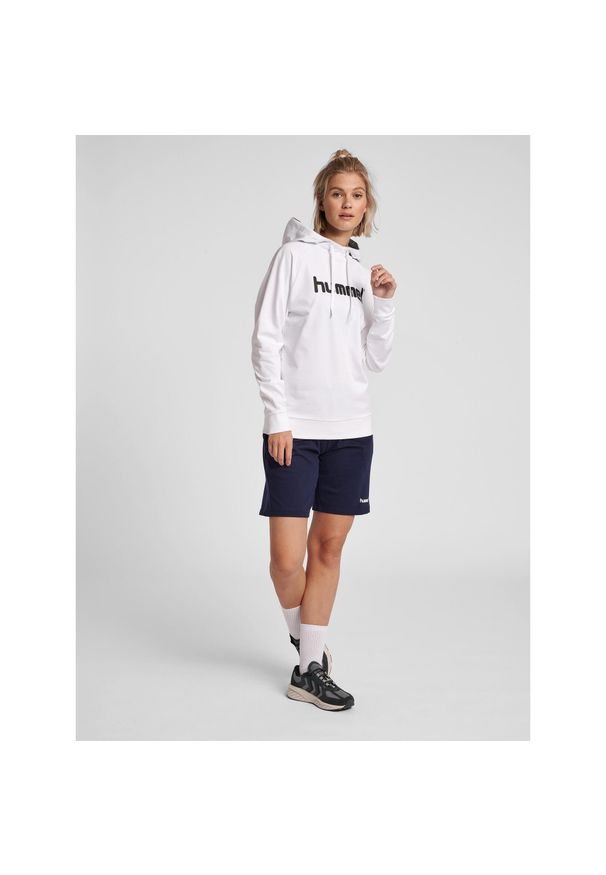 Bluza sportowa z kapturem damska Hummel Go Cotton Logo Hoodie Woman. Typ kołnierza: kaptur. Kolor: biały. Sport: piłka ręczna