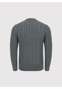 Pako Lorente - PAKO LORENTE - szary sweter męski z kaszmirem. Kolor: szary. Materiał: kaszmir. Wzór: ze splotem. Sezon: jesień #6