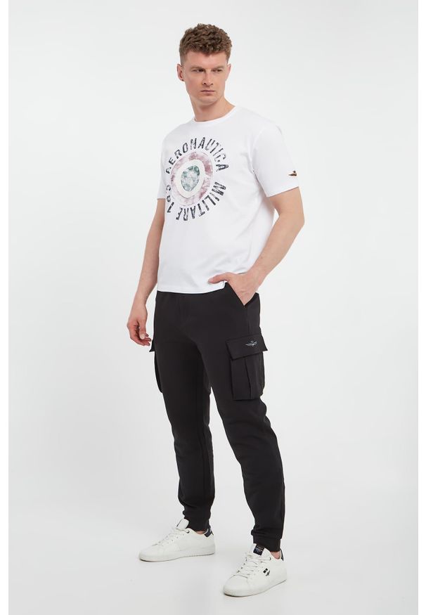 Aeronautica Militare - Spodnie dresowe męskie AERONAUTICA MILITARE. Materiał: dresówka