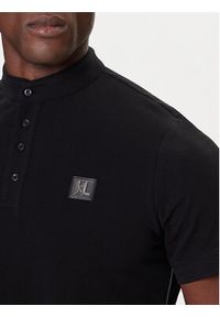 Karl Lagerfeld - KARL LAGERFELD Polo 745001 554221 Czarny Regular Fit. Typ kołnierza: polo. Kolor: czarny. Materiał: bawełna #5