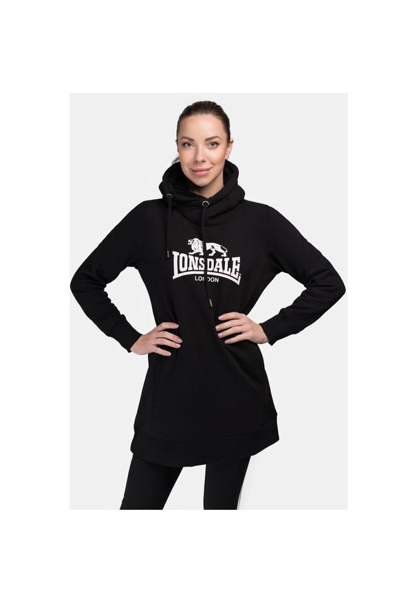 Bluza damska z kapturem Lonsdale Pitlessie. Typ kołnierza: kaptur. Kolor: wielokolorowy, biały, czarny