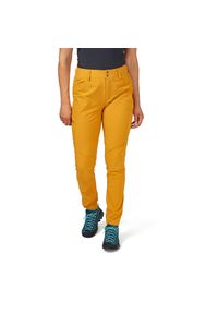 Spodnie softshellowe damskie Rab Women's Incline Light Pants. Kolor: żółty. Sport: turystyka piesza