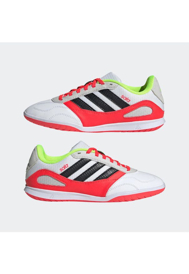 Adidas - Buty halowe do piłki nożnej halowej dla dzieci ADIDAS Super Sala Futsal. Materiał: kauczuk, syntetyk. Szerokość cholewki: normalna