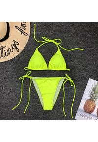 Intica - Bikini z regulowanym wiązaniem na lato Hajrija. Kolor: żółty. Materiał: tkanina. Długość: długie #1