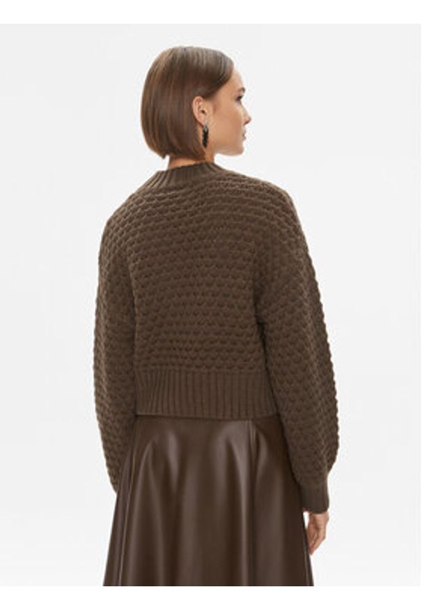 Noisy may - Noisy May Sweter 27028402 Brązowy Regular Fit. Kolor: brązowy. Materiał: syntetyk