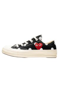 Buty do chodzenia dla dorosłych Converse Comme des Garçons Low Noir à pois. Kolor: biały #1