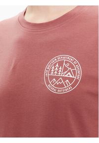 Jack Wolfskin Koszulka techniczna Campfire 1809061 Bordowy Regular Fit. Kolor: czerwony. Materiał: bawełna