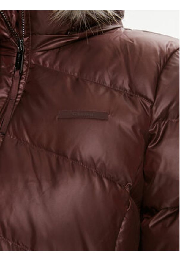 Calvin Klein Kurtka puchowa K20K207071 Brązowy Regular Fit. Kolor: brązowy. Materiał: syntetyk. Sezon: zima