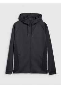 4f - 4F Bluza treningowa regular szybkoschnąca męska - czarna S. Kolor: czarny
