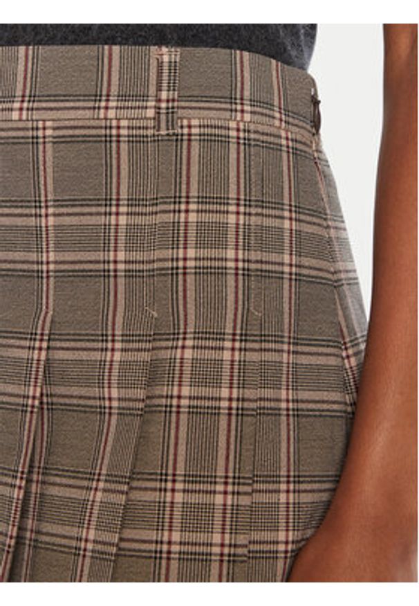 TOMMY HILFIGER - Tommy Hilfiger Spódnica plisowana WW0WW46651 Beżowy Regular Fit. Kolor: beżowy. Materiał: syntetyk, wiskoza