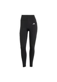 Adidas - Legginsy 7/8 bez szwu z przodu Optime Essentials. Kolor: czarny. Technologia: ClimaCool (Adidas). Wzór: gładki