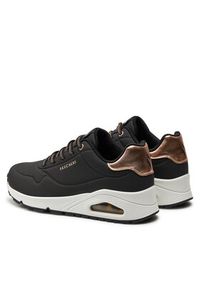 skechers - Skechers Sneakersy Uno Shimmer Away 155196/BLK Czarny. Kolor: czarny. Materiał: skóra #4