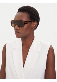 Pinko - PINKO Okulary przeciwsłoneczne Vega Occhiali 20251 PKSG 105316.A2NN Brązowy. Kolor: brązowy #4