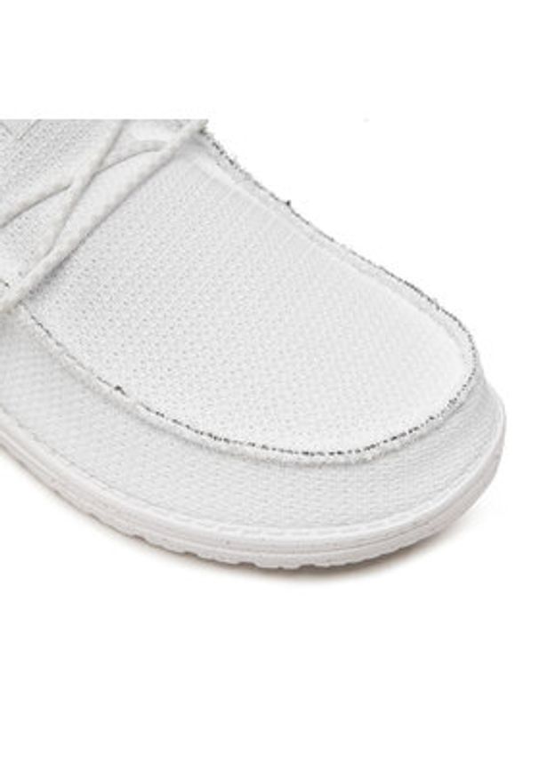 Hey dude - Hey Dude Mokasyny Wally Sport Mesh 40403-143 Biały. Kolor: biały. Materiał: materiał. Styl: sportowy