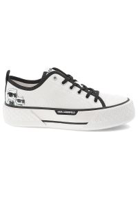 Białe Trampki Karl Lagerfeld Edycja Limitowana Premium. Okazja: na co dzień. Kolor: biały. Szerokość cholewki: normalna. Styl: elegancki, casual, klasyczny #4