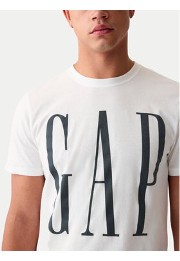 GAP - Gap T-Shirt 866774-01 Biały Regular Fit. Kolor: biały. Materiał: bawełna