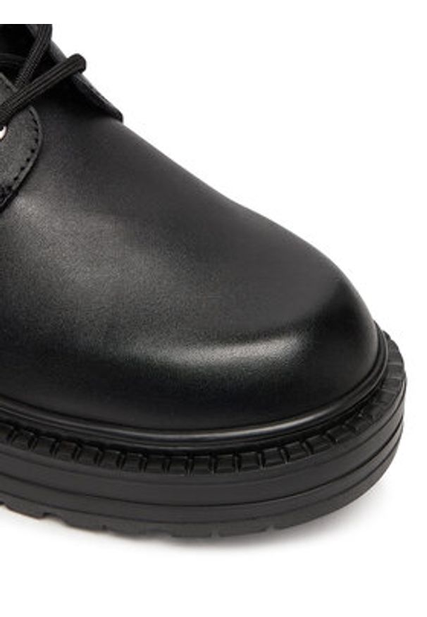 Karl Lagerfeld - KARL LAGERFELD Trapery Miles KL10255 Czarny. Kolor: czarny. Materiał: skóra