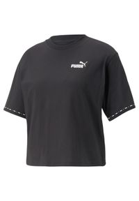 T-shirt z krótkim rękawem damski Puma POWER TAPE. Kolor: zielony, wielokolorowy, brązowy. Materiał: bawełna. Długość rękawa: krótki rękaw. Długość: krótkie