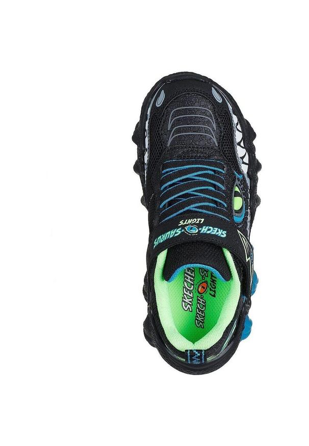 skechers - Buty sportowe dla dzieci Skechers Skech o saurus Lights Bc. Okazja: na co dzień. Kolor: niebieski. Materiał: materiał, skóra ekologiczna