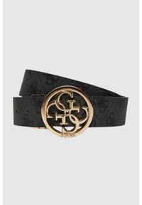 Guess - GUESS Czarny dwustronny pasek Noelle. Kolor: czarny