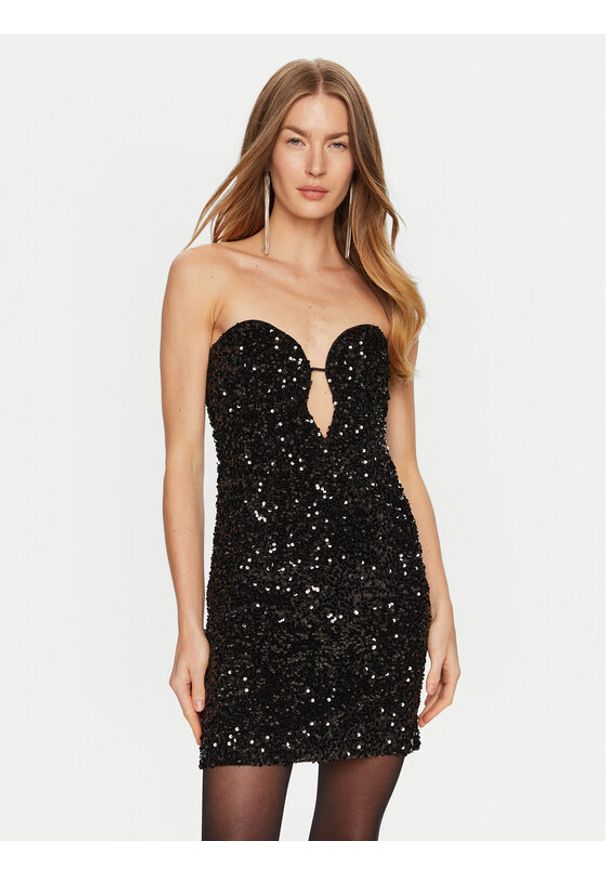 BARDOT - Bardot Sukienka koktajlowa Eleni 58431DB Czarny Slim Fit. Kolor: czarny. Materiał: syntetyk. Styl: wizytowy