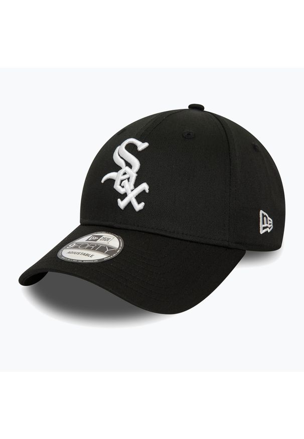 Czapka z daszkiem męska New Era Patch 9Forty Chicago White Sox. Kolor: czarny. Styl: sportowy