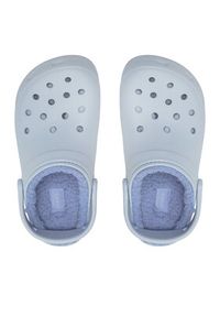 Crocs Klapki Classic Platform Lined Clog W 207938 Błękitny. Kolor: niebieski. Obcas: na platformie #5