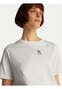 Tommy Jeans T-Shirt Color Varsity DW0DW21337 Écru Relaxed Fit. Materiał: bawełna