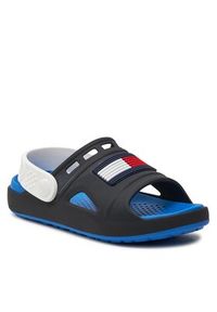 TOMMY HILFIGER - Tommy Hilfiger Sandały T3X2-33440-0083 S Czarny. Kolor: czarny