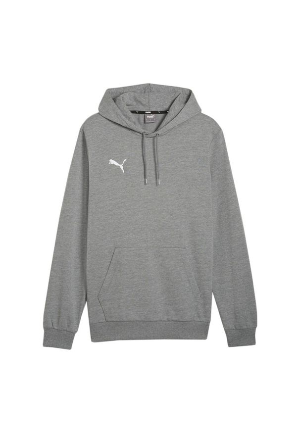 Puma - Męska Bluza Z Kapturem Team Goal Casual. Typ kołnierza: kaptur. Kolor: szary