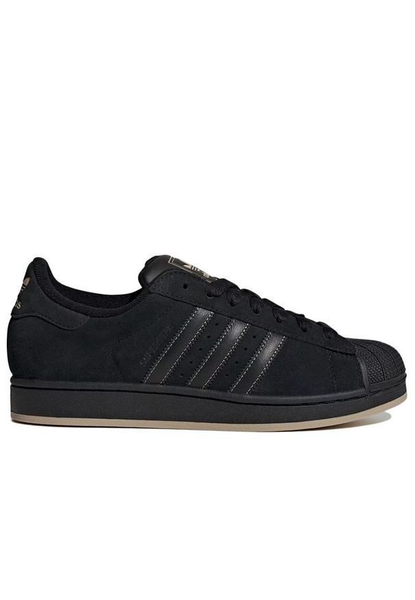 Adidas - Buty unisex adidas Originals Superstar II IH9317 - czarne. Zapięcie: pasek. Kolor: czarny. Materiał: zamsz, guma, skóra. Szerokość cholewki: normalna. Wzór: aplikacja. Sezon: lato. Model: Adidas Superstar