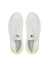 Calvin Klein Jeans Sneakersy Chunky Cupsole Laceup Mon Lth Wn YW0YW00823 Biały. Kolor: biały #5