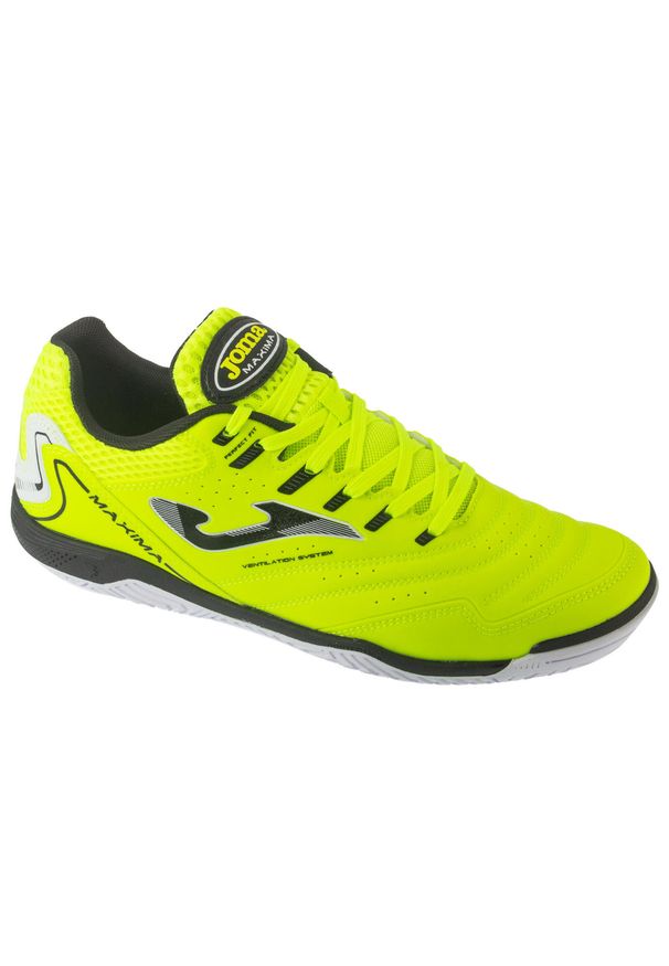 Joma - Buty halowe do piłki nożnej męskie, Maxima 25 MAXW IN. Kolor: żółty. Sport: piłka nożna