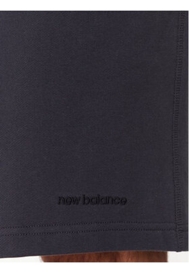 New Balance Szorty sportowe Athletics MS23550 Granatowy Regular Fit. Kolor: niebieski. Materiał: bawełna. Styl: sportowy