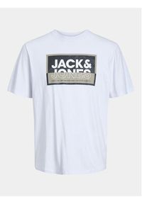 Jack & Jones - Jack&Jones T-Shirt Logan 12253442 Biały Standard Fit. Kolor: biały. Materiał: bawełna