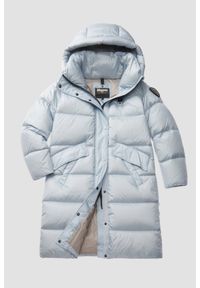 Blauer USA - BLAUER Błękitny damski płaszcz Lena Raincoat Long Jackets, Rozmiar XS. Kolor: niebieski. Materiał: poliamid, puch. Długość rękawa: długi rękaw. Długość: długie. Styl: elegancki #3