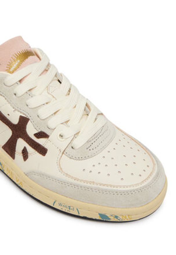 Premiata Sneakersy Bsktclad Bskt Clayd Var 8284 Écru. Kolor: kremowy. Materiał: skóra