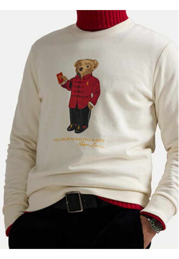 Polo Ralph Lauren Bluza 710961598001 Écru Regular Fit. Typ kołnierza: polo. Materiał: bawełna