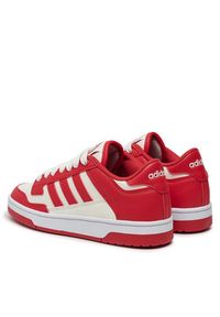 Adidas - adidas Sneakersy Rapid Court Low JR0164 Czerwony. Kolor: czerwony. Materiał: skóra